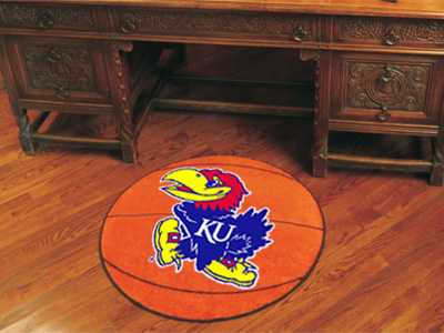 University of Kansas Jayhawks Basketball Rug - Click Image to Close
