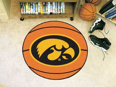 University of Iowa Hawkeyes Basketball Rug - Click Image to Close