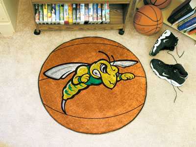 Black Hills State University Yellow Jackets Basketball Rug - Click Image to Close