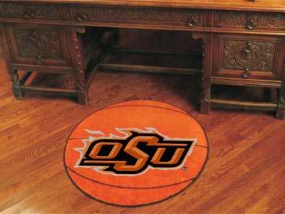 Oklahoma State University Cowboys Basketball Rug - Click Image to Close