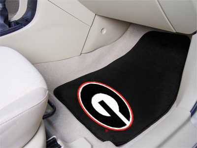 University of Georgia Bulldogs Carpet Car Mats - Black G - Click Image to Close