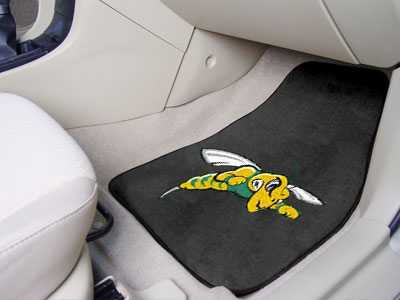 Black Hills State University Yellow Jackets Carpet Car Mats - Click Image to Close