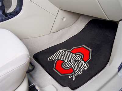 Ohio State University Buckeyes Carpet Car Mats - Click Image to Close