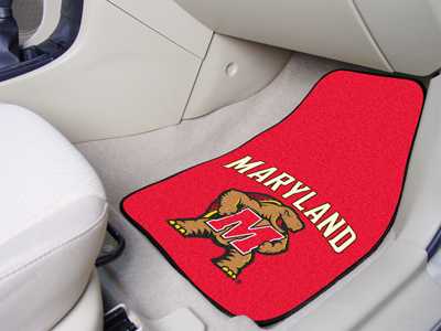 University of Maryland Terrapins Carpet Car Mats - Click Image to Close