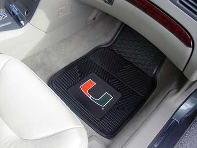 Miami Hurricanes Heavy Duty Vinyl Car Mats - Click Image to Close