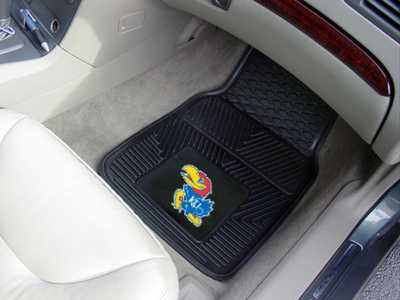 University of Kansas Jayhawks Heavy Duty Vinyl Car Mats - Click Image to Close