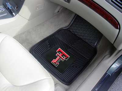 Texas Tech University Red Raiders Heavy Duty Vinyl Car Mats - Click Image to Close