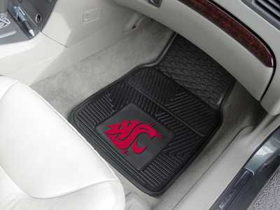 Washington State University Cougars Heavy Duty Vinyl Car Mats - Click Image to Close