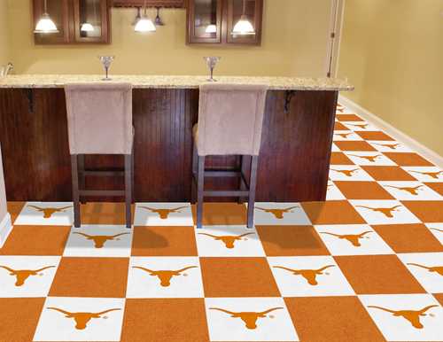 University of Texas Longhorns Carpet Floor Tiles - Click Image to Close