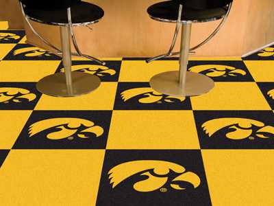 University of Iowa Hawkeyes Carpet Floor Tiles - Click Image to Close