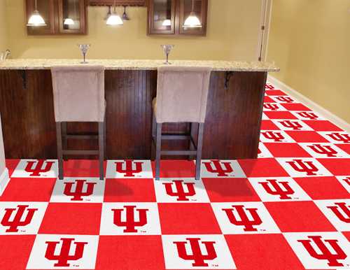 Indiana University Hoosiers Carpet Floor Tiles - Click Image to Close