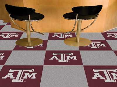 Texas A&M University Aggies Carpet Floor Tiles - Click Image to Close