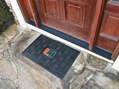 University of Miami Hurricanes Medallion Door Mat - Click Image to Close