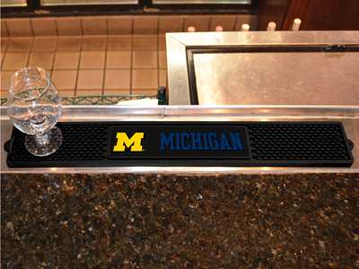 University of Michigan Wolverines Drink/Bar Mat - Click Image to Close