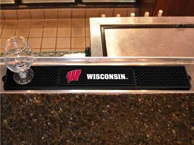 University of Wisconsin-Madison Badgers Drink/Bar Mat - Click Image to Close