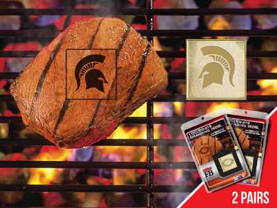 Michigan State Spartans Food Branding Iron - 2 Pack - Click Image to Close