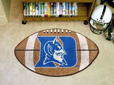 Duke University Blue Devils Football Rug - Devil Head - Click Image to Close