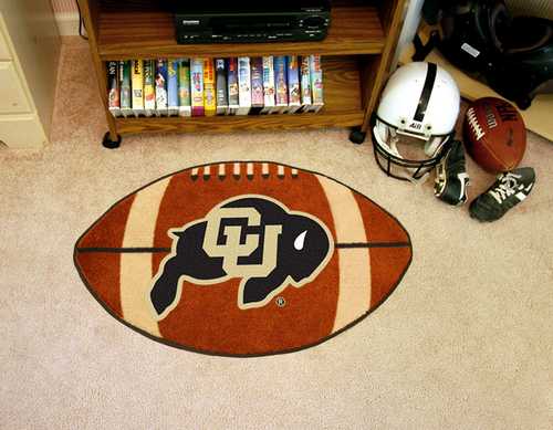 University of Colorado Buffaloes Football Rug - Click Image to Close
