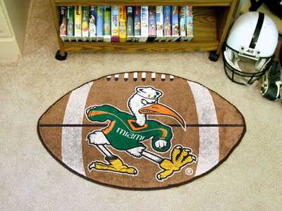 University of Miami Hurricanes Football Rug - Sebastian - Click Image to Close