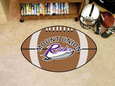 University of Mount Union Purple Raiders Football Rug - Click Image to Close