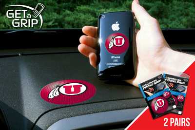 University of Utah Utes Cell Phone Grips - 2 Pack - Click Image to Close