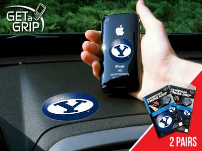 Brigham Young University Cougars Cell Phone Grips - 2 Pack - Click Image to Close