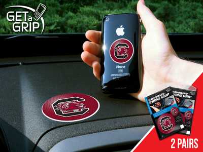 University of South Carolina Gamecocks Cell Phone Grips - 2 Pack - Click Image to Close