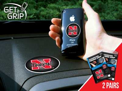 University of Nebraska Cornhuskers Cell Phone Grips - 2 Pack - Click Image to Close