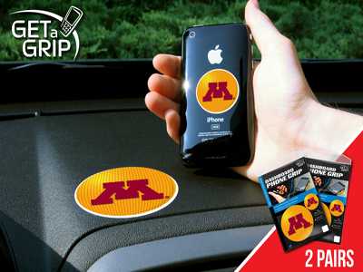 University of Minnesota Golden Gophers Cell Phone Grips - 2 Pack - Click Image to Close