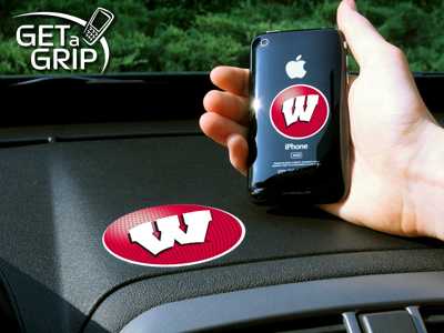 University of Wisconsin Badgers Cell Phone Gripper - Click Image to Close