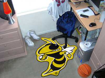 Georgia Tech Yellow Jackets Mascot Mat - Buzz - Click Image to Close