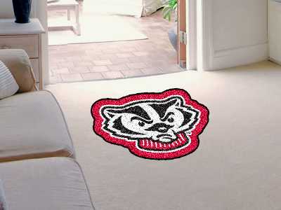 University of Wisconsin Badgers Mascot Mat - Bucky Badger - Click Image to Close