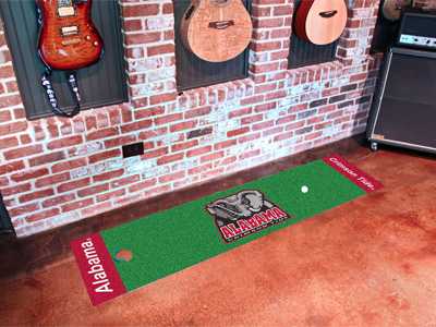 University of Alabama Crimson Tide Putting Green Mat - Click Image to Close