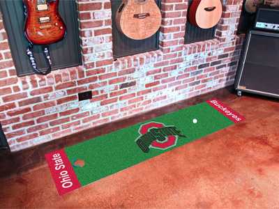 Ohio State University Buckeyes Putting Green Mat - Click Image to Close