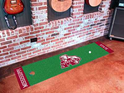 Mississippi State University Bulldogs Putting Green Mat - Click Image to Close