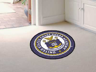 US Coast Guard Academy 27" Round Rug - Official Seal - Click Image to Close