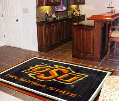 Oklahoma State University Cowboys 4x6 Rug - Click Image to Close