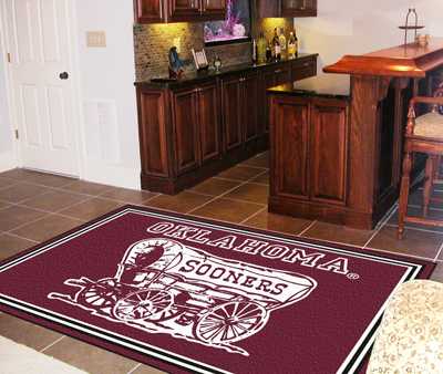 University of Oklahoma Sooners 5x8 Rug - Click Image to Close