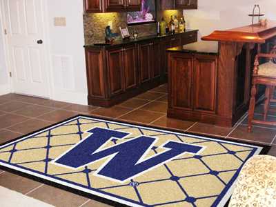 University of Washington Huskies 5x8 Rug - Click Image to Close