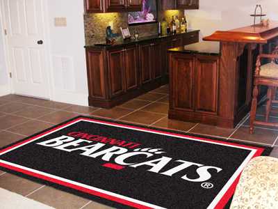 University of Cincinnati Bearcats 5x8 Rug - Click Image to Close