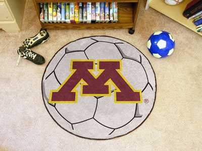 University of Minnesota Golden Gophers Soccer Ball Rug - Click Image to Close