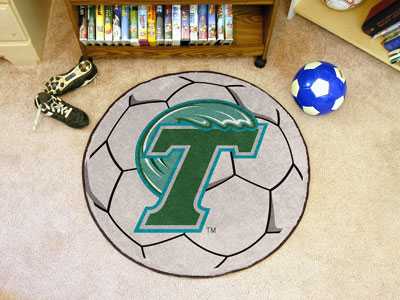 Tulane University Green Wave Soccer Ball Rug - Click Image to Close