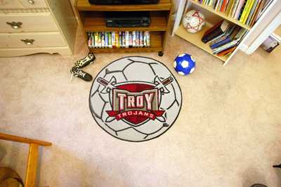 Troy University Trojans Soccer Ball Rug - Click Image to Close