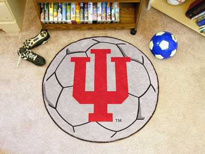 Indiana University Hoosiers Soccer Ball Rug - Click Image to Close