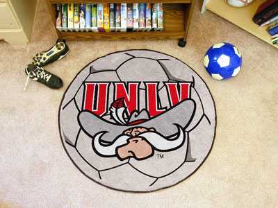 University of Nevada Las Vegas Rebels Soccer Ball Rug - Click Image to Close