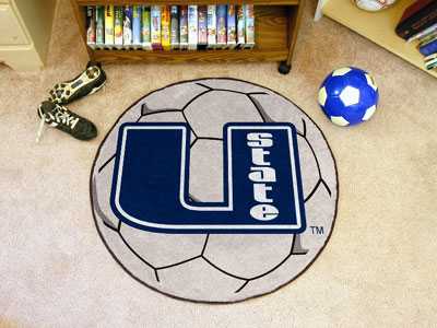 Utah State University Aggies Soccer Ball Rug - Click Image to Close
