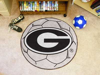 University of Georgia Bulldogs Soccer Ball Rug - G Logo - Click Image to Close