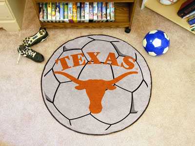 University of Texas Longhorns Soccer Ball Rug - Click Image to Close