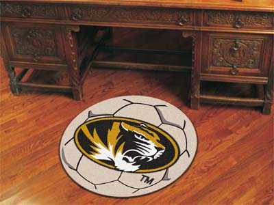 University of Missouri Tigers Soccer Ball Rug - Click Image to Close