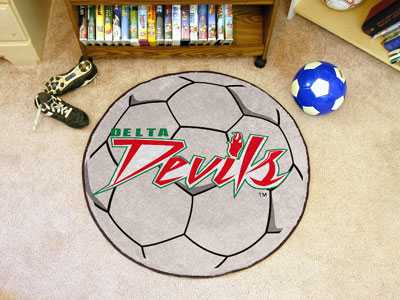 Mississippi Valley State University Delta Devils Soccer Ball Rug - Click Image to Close